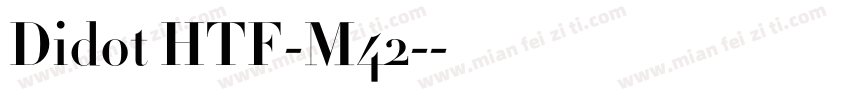 Didot HTF-M42-字体转换